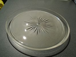 Platte / Schale Glas, Blume