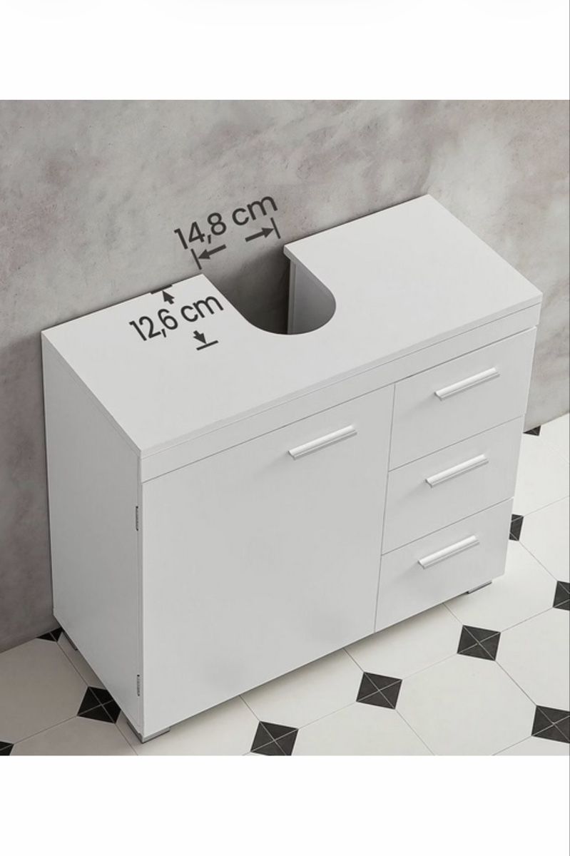 Mobili per bagno: Waschbeckenunterschrank weiss – Usato da Erlenbach ZH venduto da sam_nyp9 1
