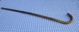 Vintage Spazierstock Lauterbrunnen/eingekerbte Blume 85,5cm