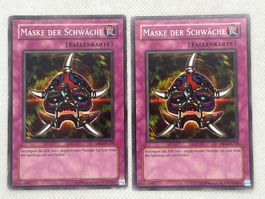 Yu-Gi-Oh Falle 2x Maske der Schwäche DB1-DE218