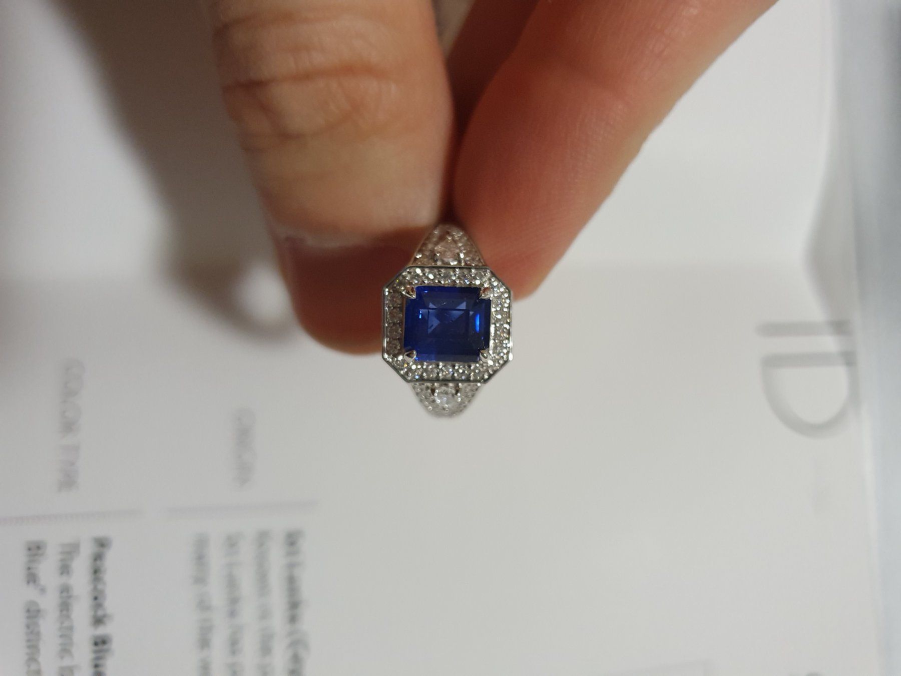 Anelli: Saphirring 2.5 carat mit Diamanten – Nuovo e nell'imballaggio originale da Wallisellen venduto da mou_88kg