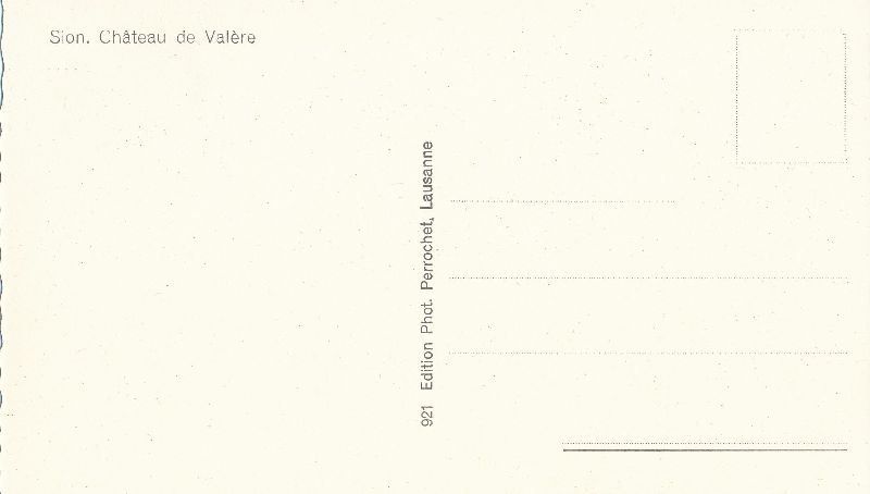 Cartoline postali: Sion - Château de Valère + c1965 – Usato da Emmenbrücke venduto da teestube 1