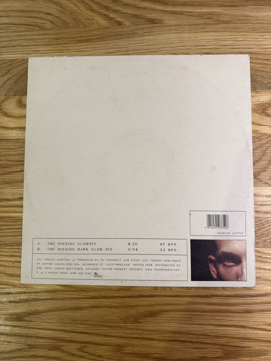 Dischi in vinile: DJ Tomcraft - The Mission (Trance) – Usato da Grafstal venduto da cacau25 1