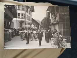 Echt Photo Karte / Umzug Oberscherli BE Ausgabe ca. 1930