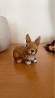 Süsser Osterhase Keramikfigur Braun, Frühlingsdeko, 60 Zeich
