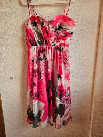 Sommerliches, festliches Blumenkleid, Doppellagig