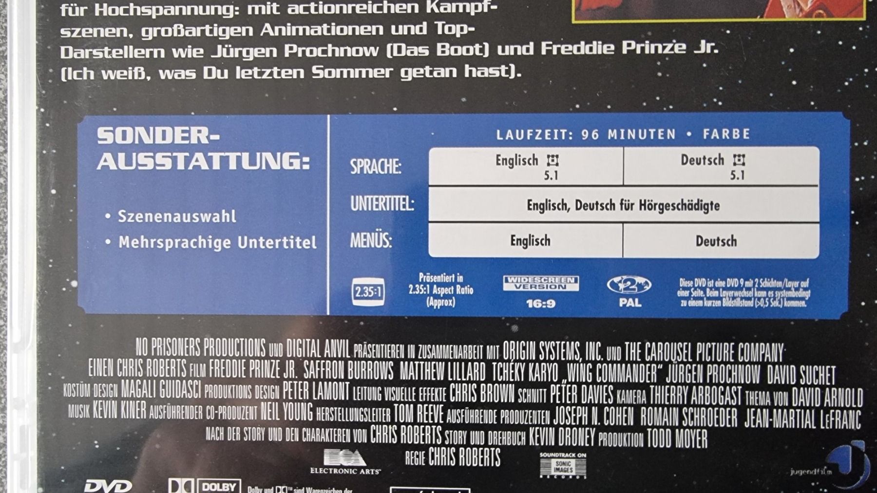 Tutti i DVDs: DVD Wing Commander / sehr gesucht – Usato da Oetwil am See venduto da fineli2 1