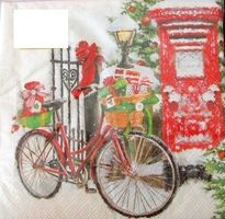 Serviette bike in snow (w541) 2Stk.
