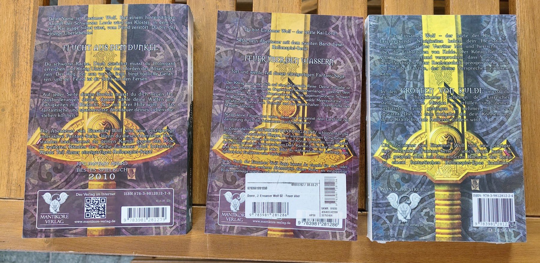 Libri: Spielbuch Einsamer Wolf 1, 2 und 3 – Usato da Stans venduto da bergsicht42 1