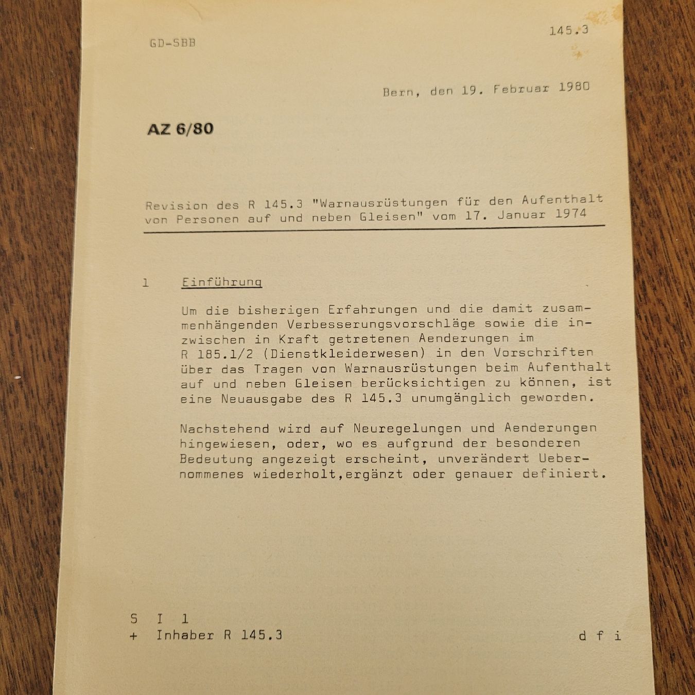 Bücher: SBB Reglement Warnausrüstunh – Gebraucht aus Winterthur von CoNoPa 1
