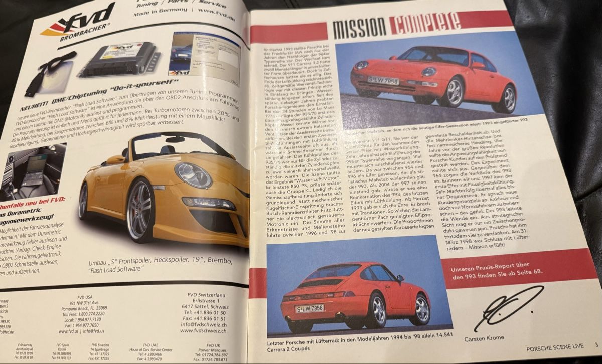 Zeitschriften & Magazine: Porsche Scene -10/2007 – Gebraucht aus hunzenschwil von Oldipark 1