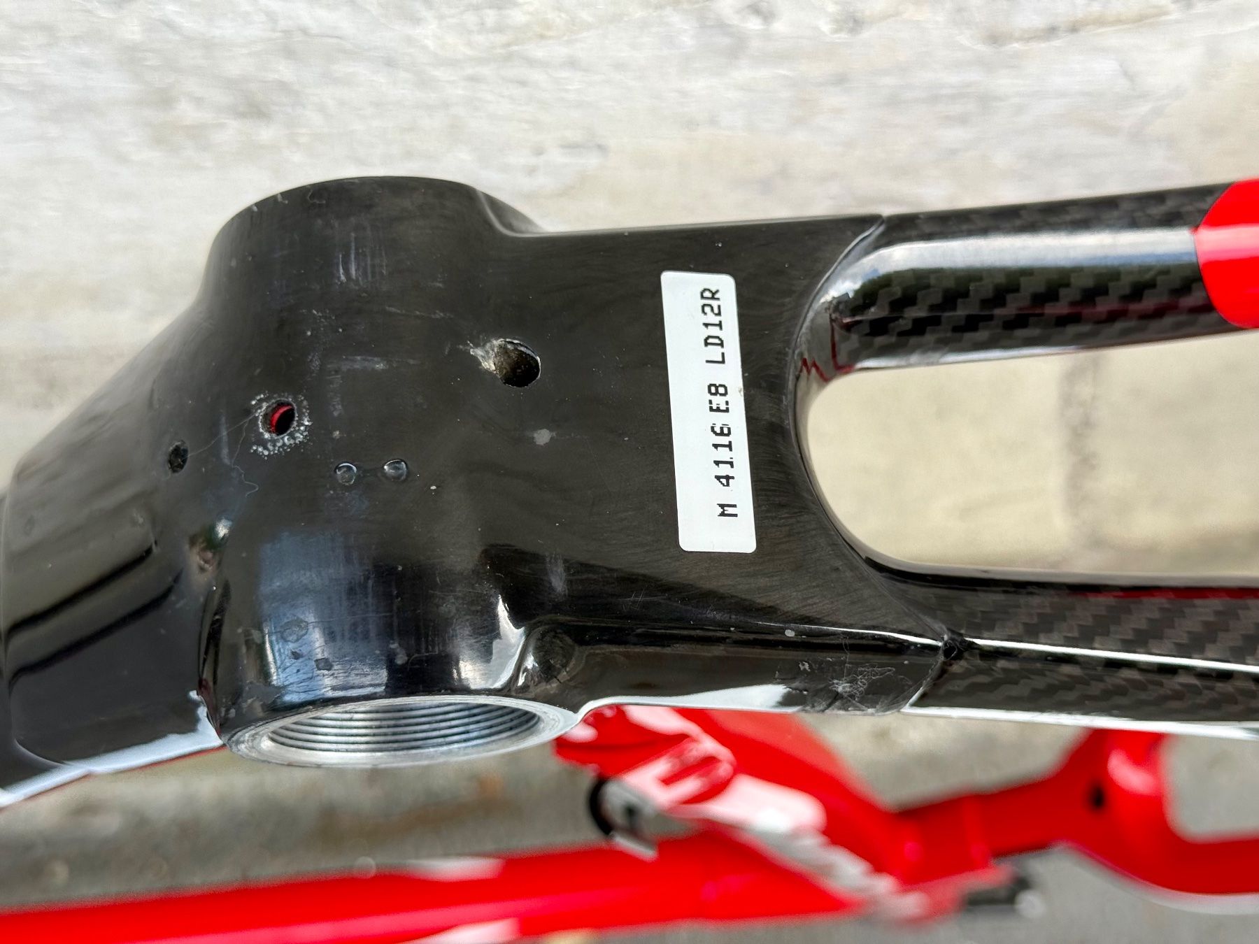 Look Pezzi di ricambio: LOOK 595 ULTRA STIFF Frameset Carbon Rahmen 2606 – Usato da Luzern venduto da bikeandbeltcom 7