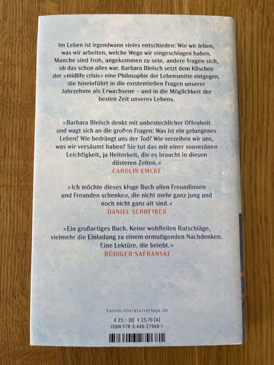 Bücher: Barbara Bleisch - Mitte des Lebens – Neu (gemäss Beschreibung) aus Weesen von Engadinerin 1