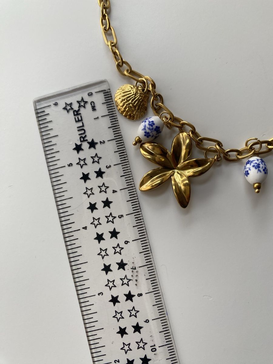 Murano Catenine: 18KGP Charms Panzerkette mit Glass Perlen – Nuovo (secondo la descrizione) da Givisiez venduto da dor_xb9k 5