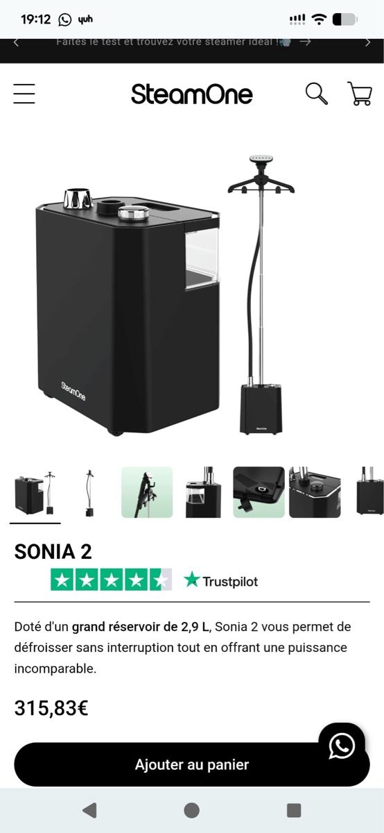 Fers à repasser: Sonia 2 steamone – D'occasion à Jouxtens Mezery par non_h7k7 4