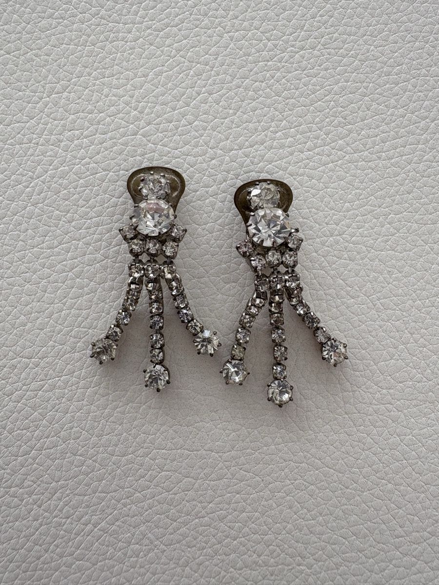 Orecchini pendenti & Orecchini a lobo: vintage crystal clips – Usato da Lausanne venduto da oyu_hgg5 3