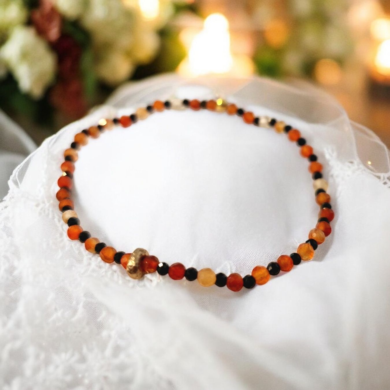 Bracciali & Braccialetti: Armband Karneol, Turmalin & Bronze – Nuovo e nell'imballaggio originale da Aarau venduto da Schmuckhoehle_MD 2