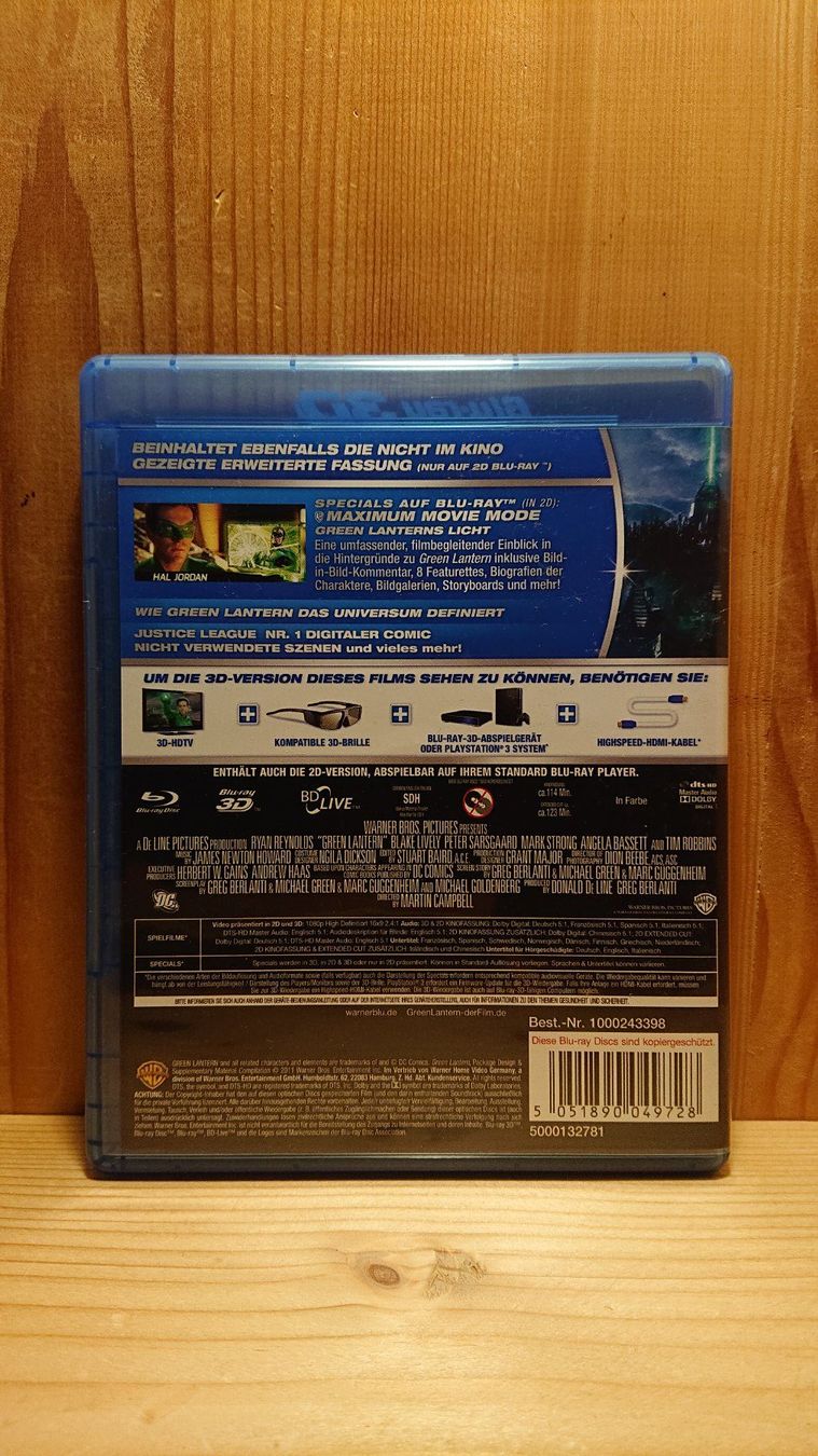 Tutti i DVDs: GREEN LANTERN in 2D und 3D Blu-ray – Usato da Wilderswil venduto da Exebub 1