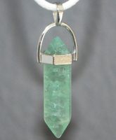 Halskette Y-602 – Säule – Grüner Quarz – ca. 3,5 cm