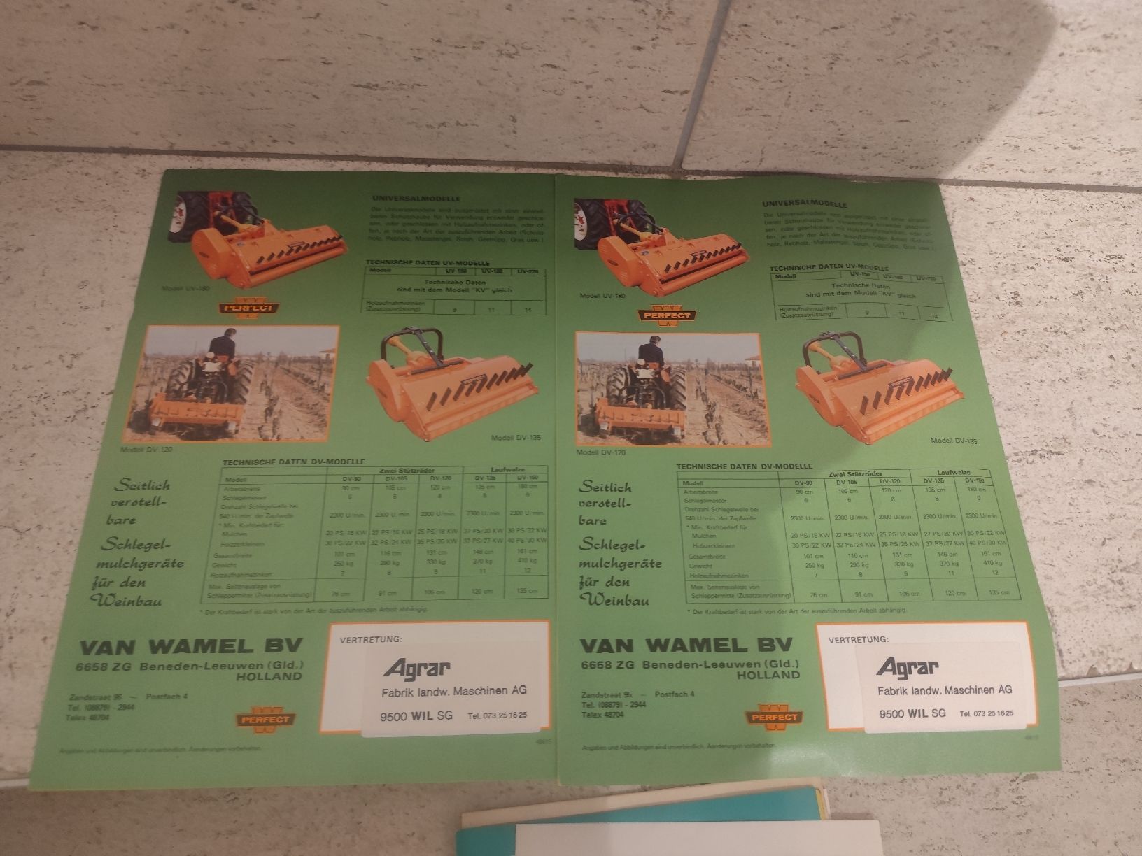 Trattori: Perfekt Schlegelmulcher Prospekt – Usato da Schmitten FR venduto da kompost02 1