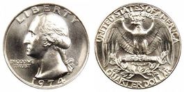 US-Quarter 1974 D