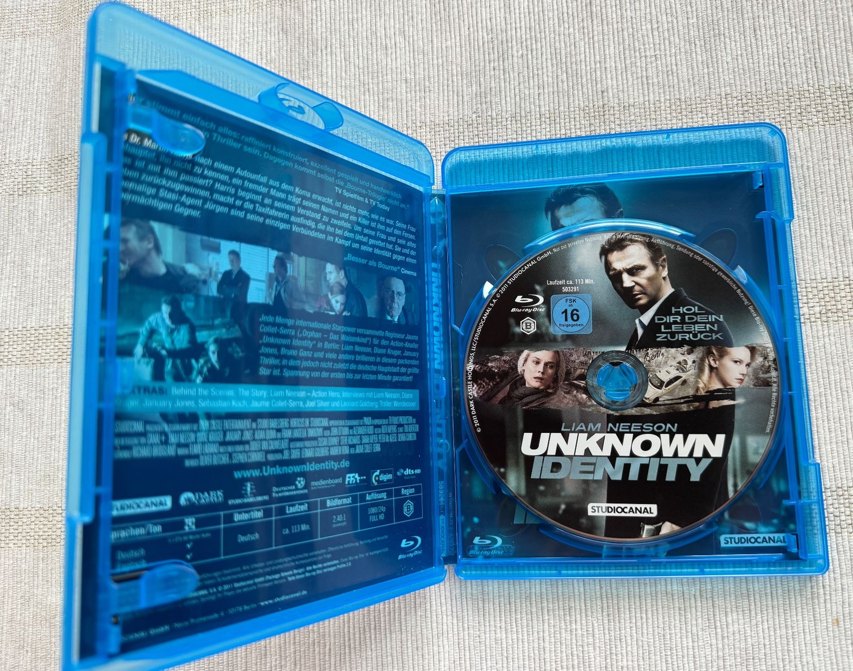 Tutti i DVDs: Unknown Identity [Blu-ray] Liam Neeson und  Diane Kruger – Usato da Arbon venduto da drs64 2