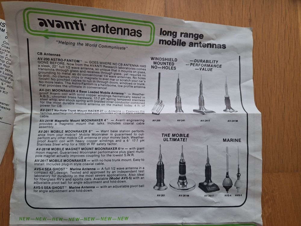 Funktechnik: Avanti Moonfantom AV-240 CB Antenne – Defekt aus Zürich von Lemon007 6