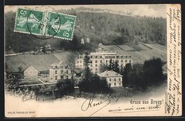 AK Brugg, Sicht zum Kurhaus, 1908
