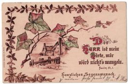 Herzlichen Segenswunsch, Psalm 32:1, gelaufen 1905