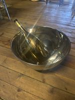 Grosse Edelstahlschüssel für Getränke 37cm Durchmesser