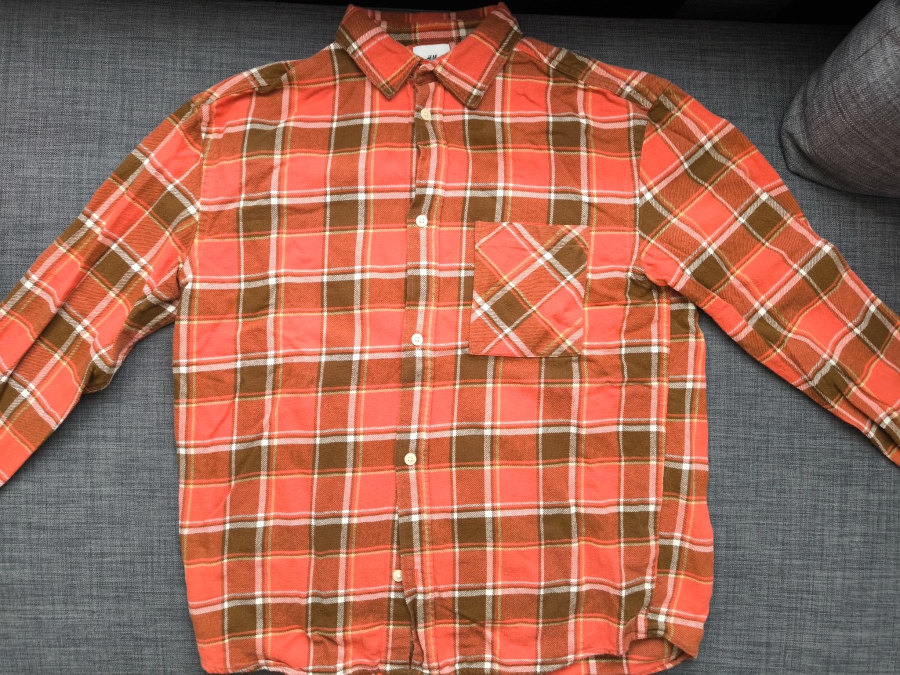H&M Hemden: Chemise flannel HM orange – Gebraucht aus Prilly von lec_bb8t