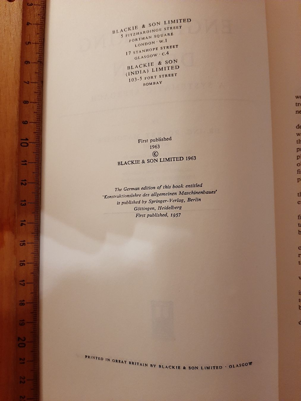 Libri: Classic ENGINEERING DESIGN book Systematic Appr. R. Matousek – Usato da Wil SG venduto da effata_344 1
