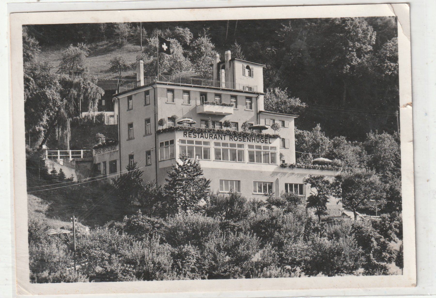 Cartoline postali: Restaurant Rosenhügel Chur – Usato da Lumbrein venduto da made02