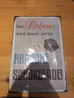 Stahlschild Cuadros Schokolade 30x45 cm neu in Folie