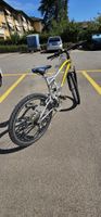 Mountain bike Fischer full suspended giallo argento usato