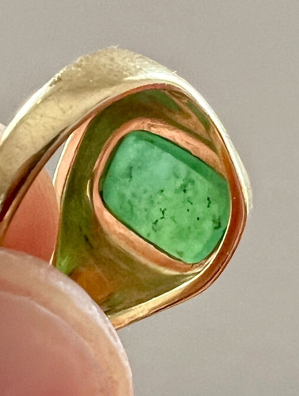 Ringe: Gold-Ring 18K mit Aventurin – Gebraucht aus Chur von Penting1935 3