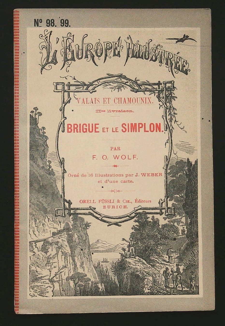 Libri: Brig Simplon Wanderbild  um 1885 – Usato da Rafz venduto da Helvet32