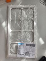 Hager Kallysto 4x2 8-fach Abdeckrahmen vertikal