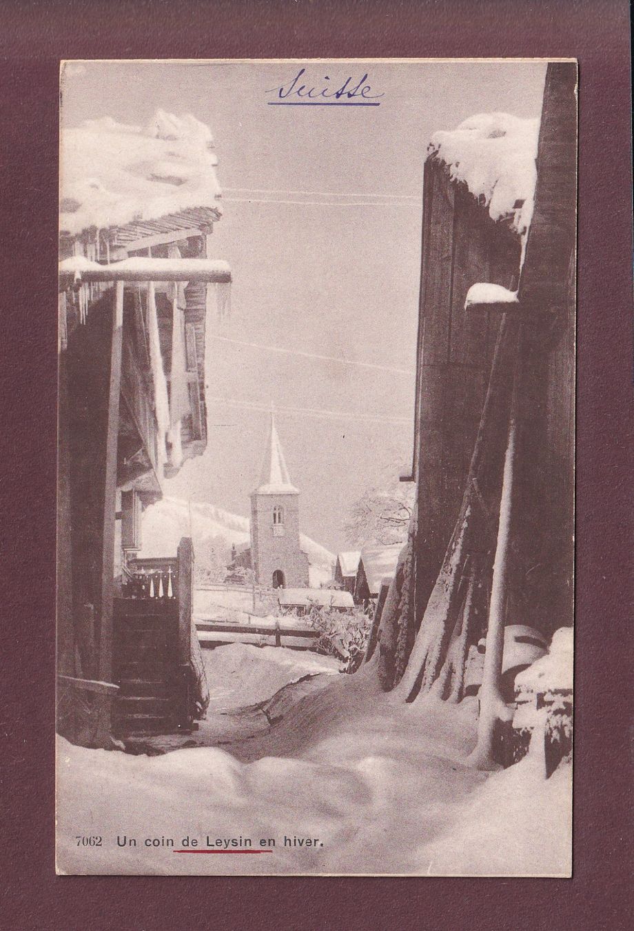 Cartoline postali: LEYSIN en hiver – Usato da Pully venduto da nicecards