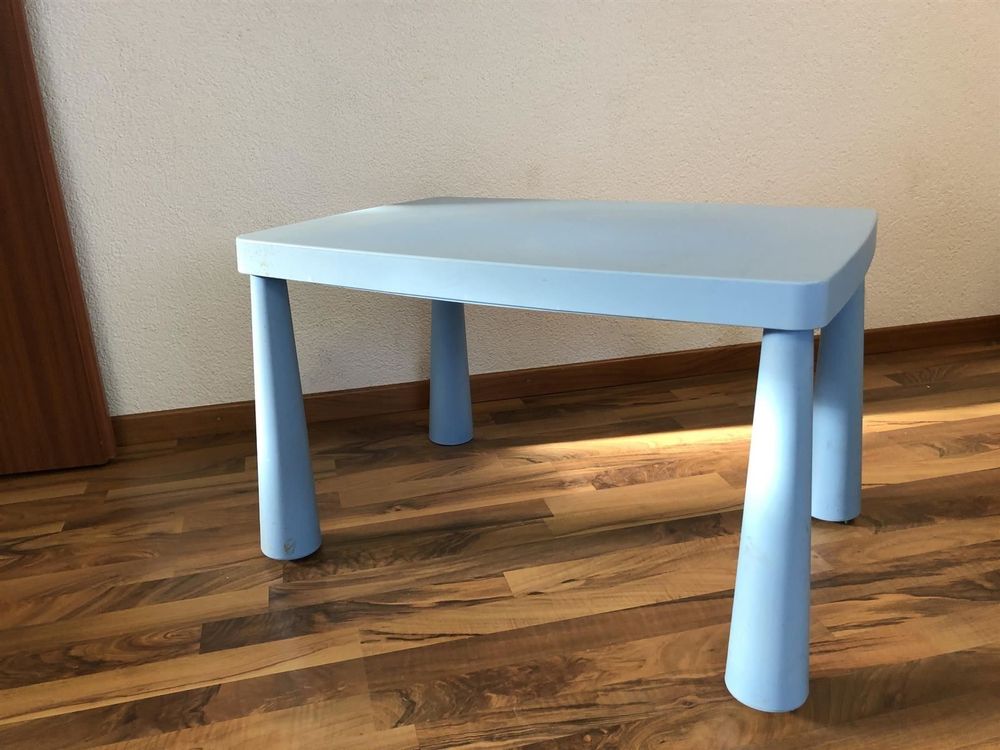 Kindertisch IKEA blau MAMMUT Kaufen auf Ricardo