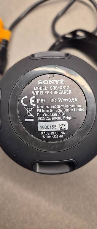 Sony Lautsprecher: Sony SRS XB-12 Bluetooth Lautsprecher schwarz – Gebraucht aus Dietikon von Agiraffe 2