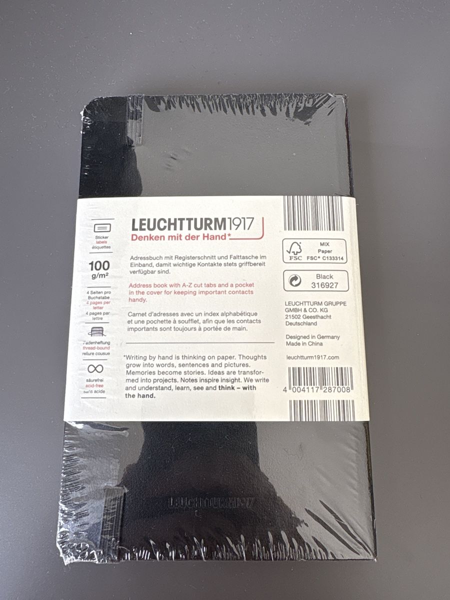 Blocchi: Adressbuch A6 Leuchtturm - Originalverpackt – Nuovo e nell'imballaggio originale da Horgen venduto da jon_8hyw 1