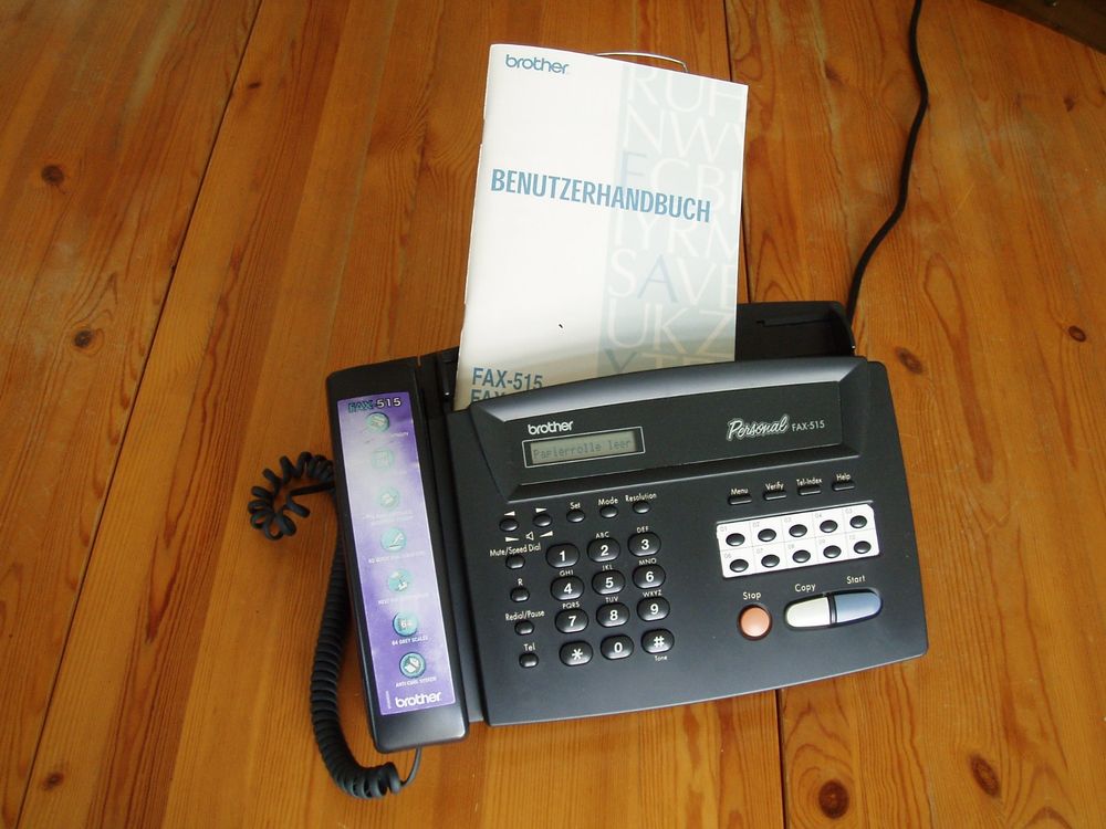 Festnetz-Telefon/Fax: Brother Personal Fax-515, schwarz | Kaufen auf ...