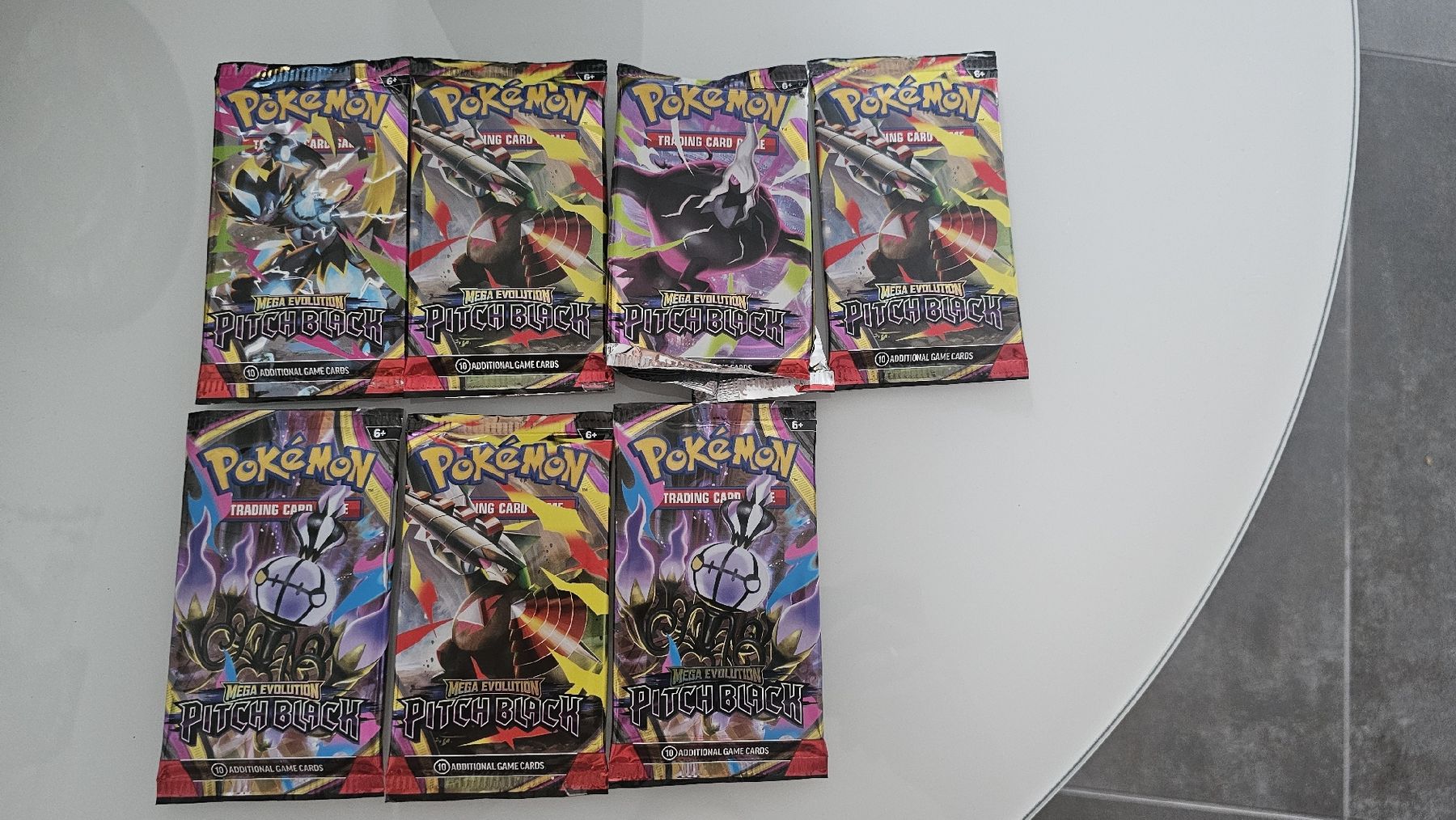 Pokémon Cartes à collectionner: POKEMON PITCH BLACK - 7 OPENED BOOSTERS – D'occasion à Giubiasco par THELORDOFTHECARDS