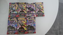 POKEMON PITCH BLACK - 7 OPENED BOOSTERS