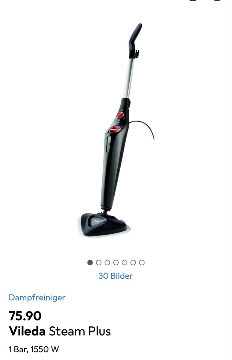 Vileda Nettoyeurs à vapeur: Vileda Steam Plus Dampfreiniger – D'occasion à Rickenbach LU par Mita.Chris 3