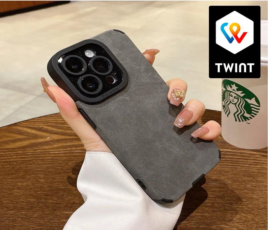 Cover & Protezioni schermo: iPhone 12 Case Grau – Nuovo e nell'imballaggio originale da Zürich venduto da swiss.tech