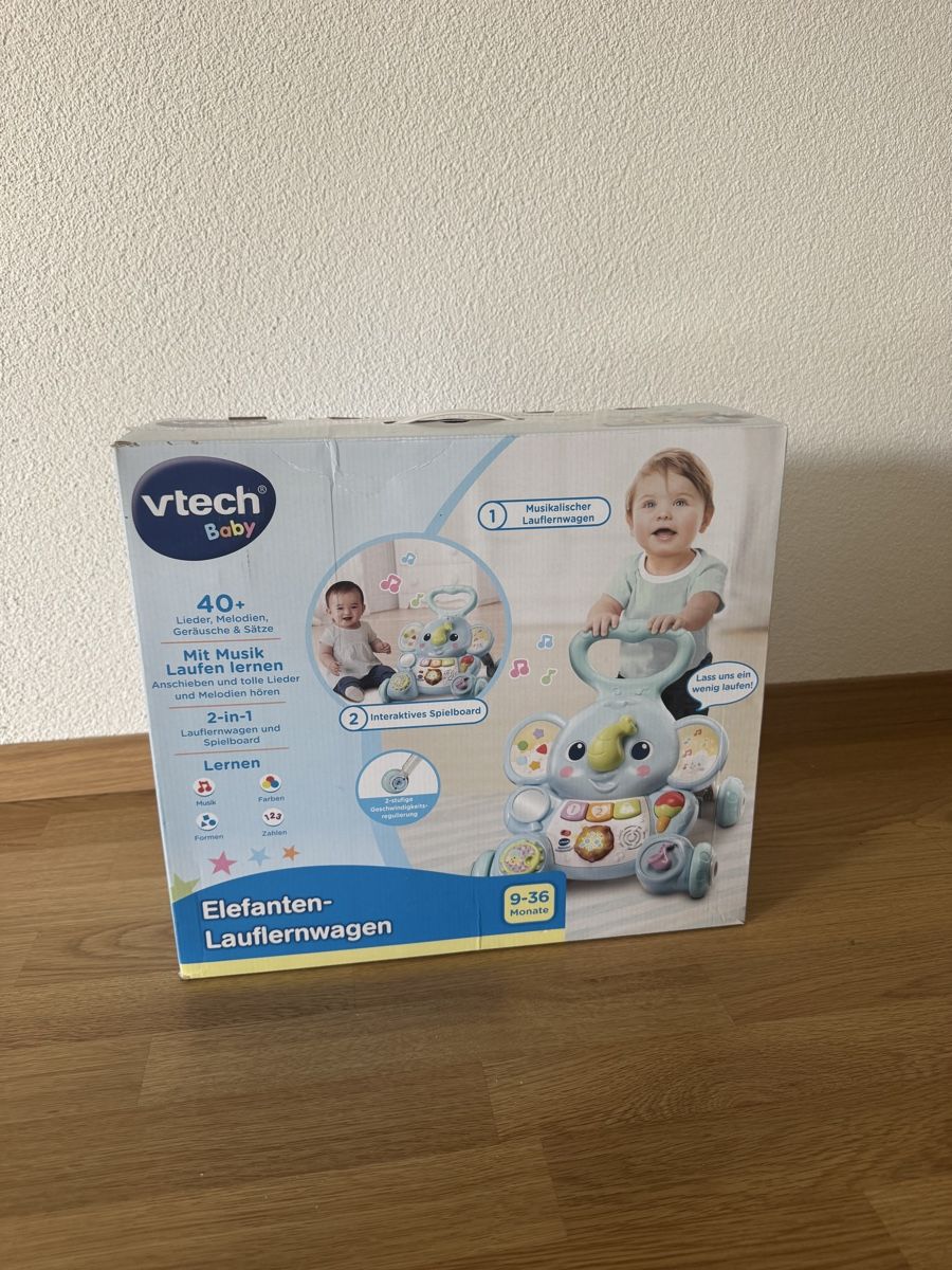 Veicoli per bambini: VTech 2-in-1 Elefanten-Lauflernwagen. – Usato da Thun venduto da dde_blr9 4