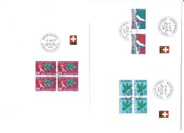 Mustermesse 1966 2 blocs 4 timbres + 1 lot de 2