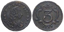 Italien, Napoli, 1/2 Tornese 1757